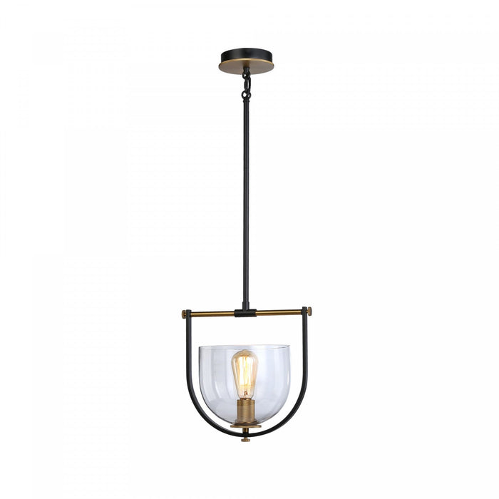 Cheshire Black & Brass 1-Light Pendant