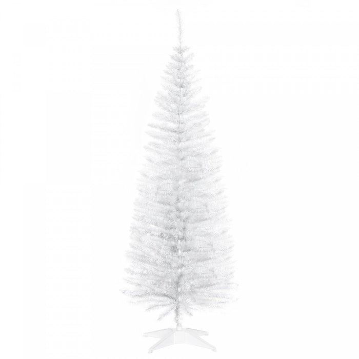 Homcom Pencil Christmas Tree, Slim Xmas Tree With Realistic Branches