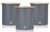 Salton Swan Nordic Grey Cannisters - Set of 3