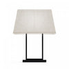 22\" Black Modern Rectangular Table Lamp with Fabric Shade 