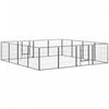 Pawhut Heavy Duty Dog Playpen, 16 Panels Pet Playpen Dog Fence, Portable Puppy Exercise Pen, With 2 