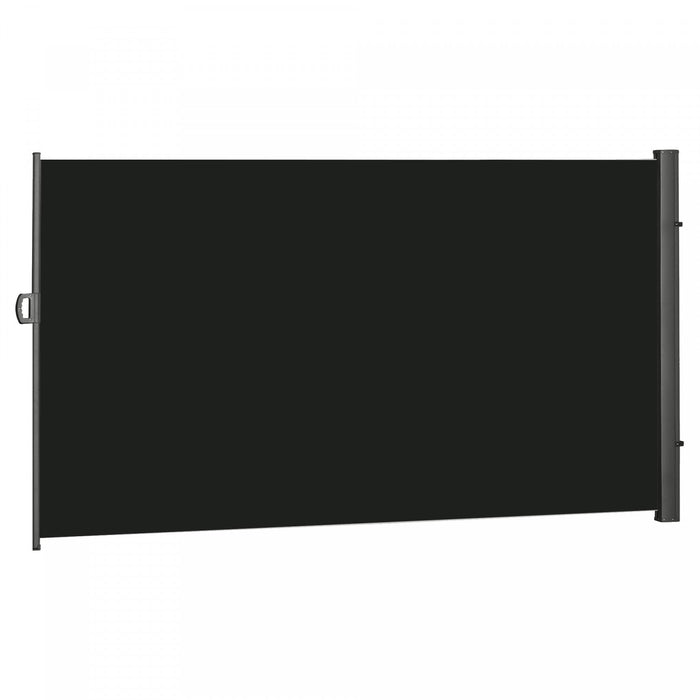 Outsunny 118\" X 79\" Retractable Side Awning Patio Outdoor Folding Privacy Screen With Resistance To 