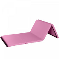 Soozier 4'x6'x2'' Folding Gymnastics Tumbling Mat, Exercise Mat With Carrying Handles For Yoga, Mma,
