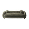 Tribeca Mid-Century Modern 86\" Chenille Sofa in Olive Green 