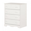 Angel 4-drawer Chest Dresser - Pure White 
