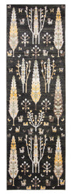 Pine Black Machine Washable Area Rug - 2'6\" x 8'0\"