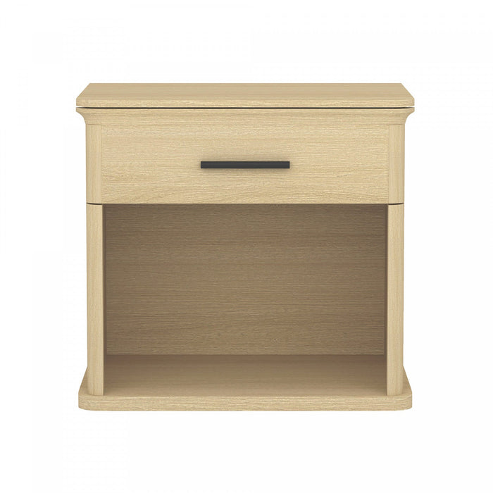 Clifford Traditional Nightstand in Natural Oak (1-Drawer) 