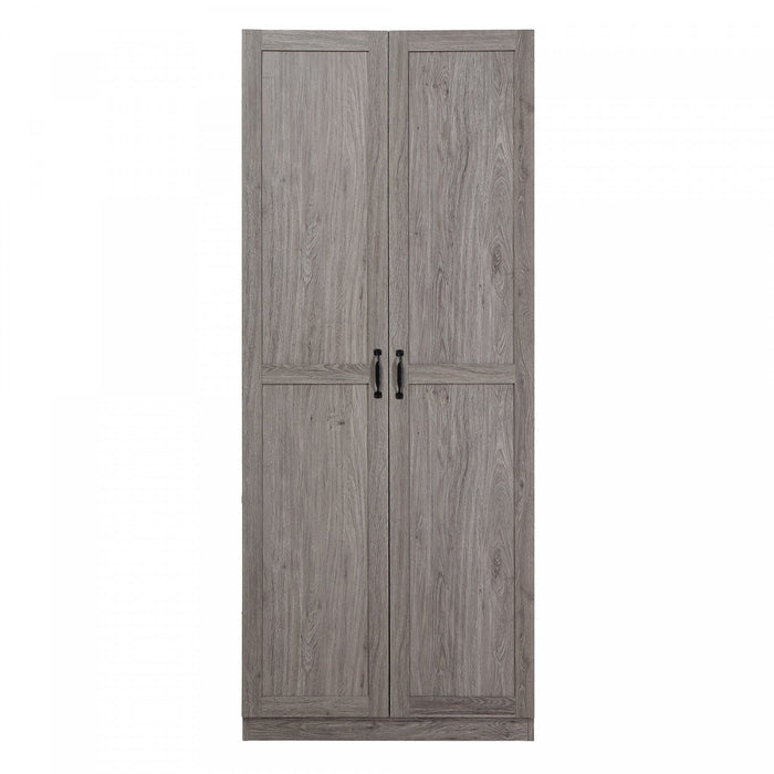 Cornelia Modern 30\" Storage Cabinet in Gray (4-Shelf) 