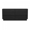 Ardea Contemporary 72\" Dresser in Black (6-Drawer) 