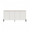 Abbey Modern 67\" Sideboard in Maple and Off White 