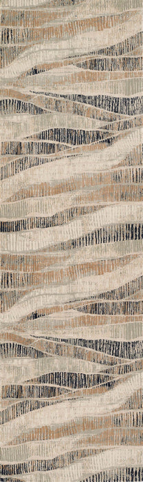 Briar Contemporary 2'2\" x 7'7\" Runner Rug in Grey Indoor Area Rug 