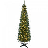 Homcom 7' Prelit Artificial Christmas Tree With Warm White Led Lights