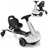 Costway 6v Kids Ride On Drift Car Electric Drifting Go Kart For Kids With 360° Spin White