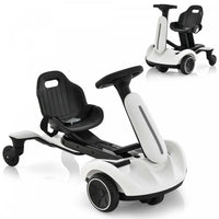 Costway 6v Kids Ride On Drift Car Electric Drifting Go Kart For Kids With 360° Spin White