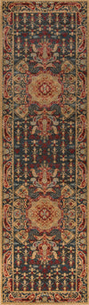 Sofia Traditional 2'3\" x 7'6\" Runner Rug in Blue Indoor Area Rug 