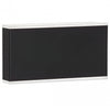 Dainolite Emery LED Wall Sconce 20w Matte Black Frosted Acrylic Diffuser Lamp