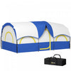 Outsunny 4-6 Person Camping Tent, 3000mm Waterproof And Upf30+, Blue