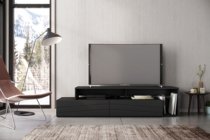 Nordika Tonik 72\" TV Stand - Black 