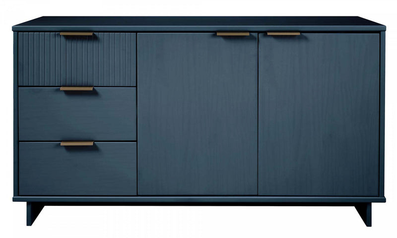 Granville Modern 55\" Sideboard in Midnight Blue Buffet 