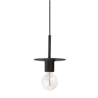 Dainolite Roswell 1 Light Pendant Medium Matte Black Lamp