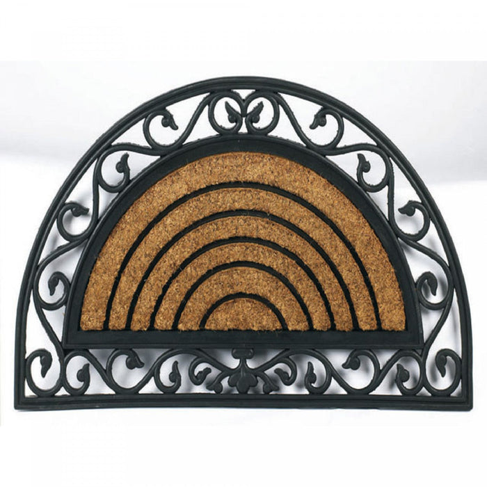 Half Moon - Rubber & Brush Mat Floormat
