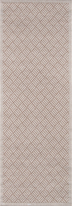 Eve Contemporary 2'0\" x 6'0\" Runner Rug in Brown Indoor Area Rug 