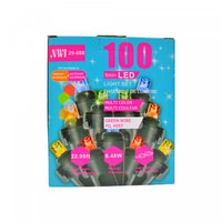100 Lt 5mm LED Indoor/outdoor Light Set Multi Bulbs - Set of 2 Christmas Lights