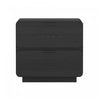 Chrystie Contemporary Modern 26\" Nightstand in Black (2-Drawer) 
