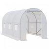 Outsunny 11.5x6.6x6.6ft Walk-in Tunnel Greenhouse Portable Garden Plant Growing Warm House With Door