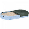 Kids Sandbox With Cover, Sandbox Outdoor With Corner Seat, Easy Assembly, Sand Play Station For Back