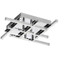 Dainolite Summit LED Flush Mount 18w Polished Chrome White Acrylic Diffuser Lamp