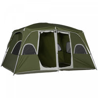 Outsunny Camping Tent Family Tent 4-8 Person With 2 Room And Mesh Windows