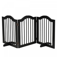 Pawhut Freestanding Pet Gate For Dogs 24