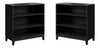 Modulr 2 Adjustable Shelves Bookcase - Black Oak 