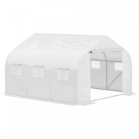 Outsunny 11.5' X 10' X 6.5' Portable Walk-in Tunnel Greenhouse, Garden Plant Growing Warm House, Out