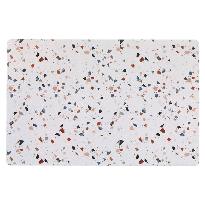 Plastic Placemat Terrazzo - Set of 12
