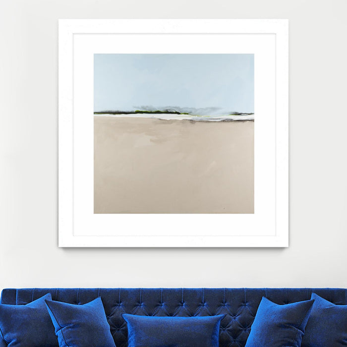 \"Simply Stated\" Matted and Framed White 36x36 Wall Art