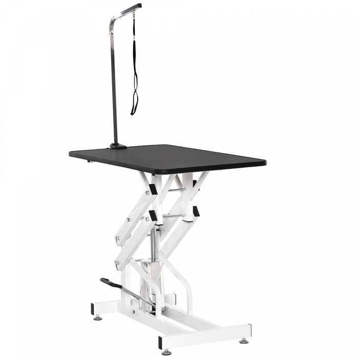 Pawhut Dog Grooming Table, Deluxe Professional Pet Grooming Table For Larger Dogs Z-lift Hydraulic W