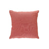 Chambray Cushion with Zipper Orange - Set of 2 Cushions