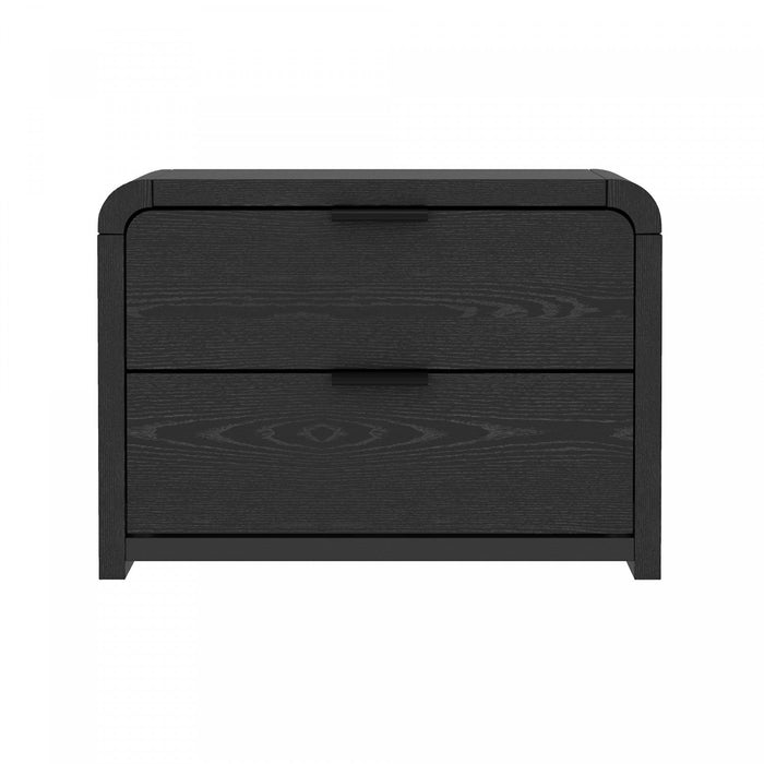 Grace Modern 28\" Nightstand in Black 