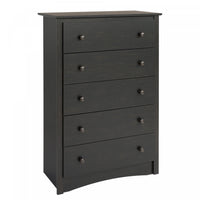 Sonoma 5-Drawer Chest - Washed Black