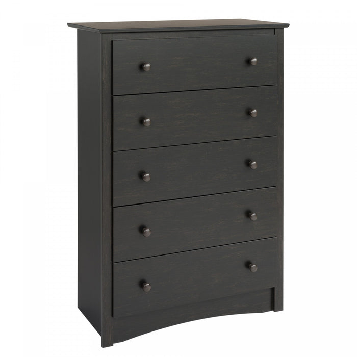 Sonoma 5-Drawer Chest - Washed Black