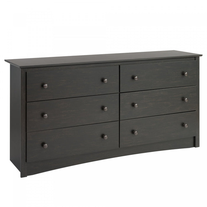Sonoma 6-Drawer Chest - Washed Black