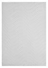 Pearl White Waves Washable Shag Area Rug 5'x7' Indoor Area Rug 