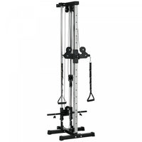Soozier Wall Mount Cable Station With 15 Positions Adjustable Dual Pulleys