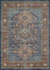 Alicia Traditional 9'3\" x 11'10\" Area Rug in Blue Indoor Area Rug 