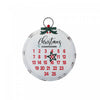 Metal Ornament Shaped Advent Calendar Wall Decor