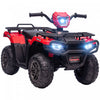 Aosom 12v Kids Atv Quad, 4 Wheeler Battery Powered Ride-On Electric Vehicle With Music Mp3, Headligh