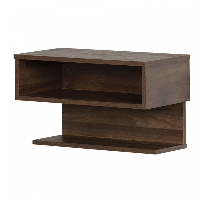 Sazena Floating Nightstand - Natural Walnut 