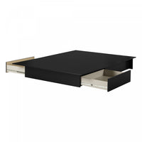 Step One Platform Bed With Drawers - Pure Black 